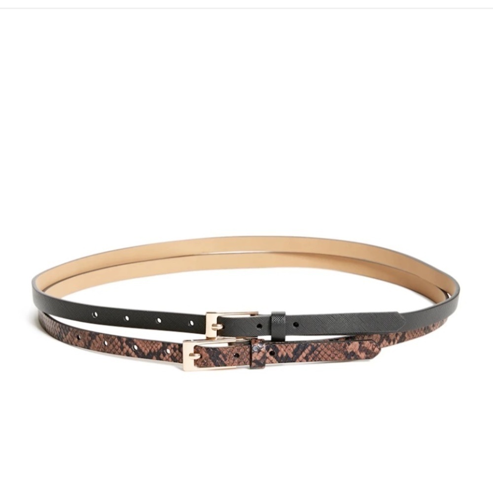 New GUESS Skinny Belt Set SZ M